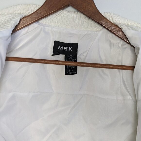 MSK Ladies Light Weight Jacket Cream color Fully Lined - Picture 8 of 8